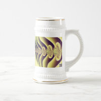 Lime Green Fractal Symmetry Abstract Art