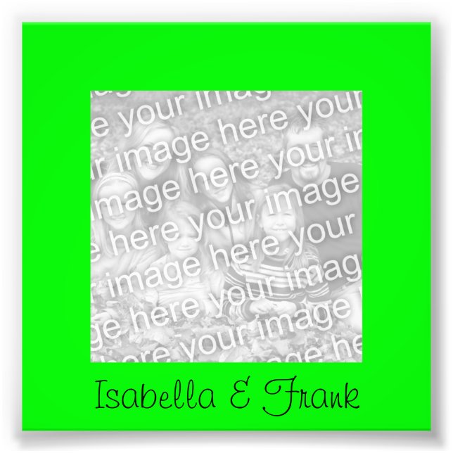 Lime Green Frame Photo Print (Front)