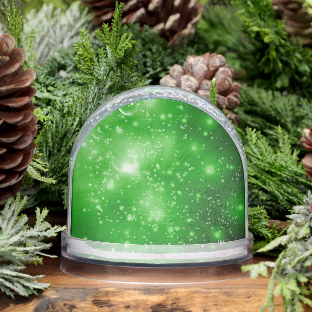 Lime Green Galaxy Burst Snowglobe (Winter)