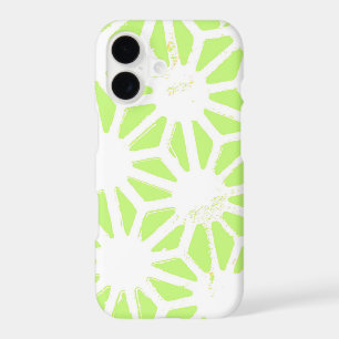 Lime green geometric pattern