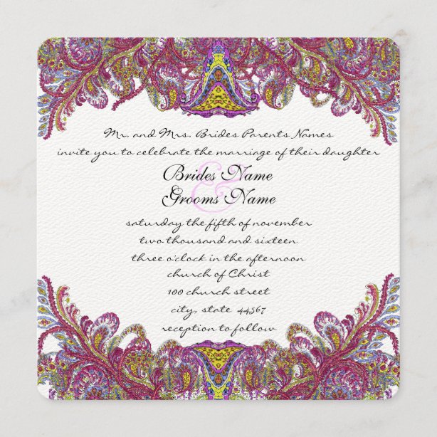 Lime Green Wedding Invitations & Announcements Zazzle CA