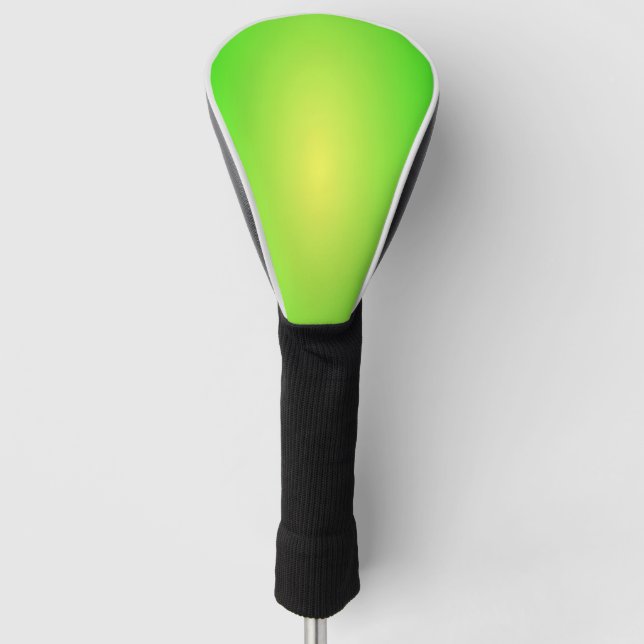 Lime Green Golf Head Cover (Front)