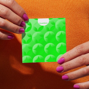 Lime Green Graphic Design Personalized Post-it Notes