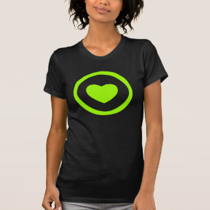 Lime Green Heart T-shirt