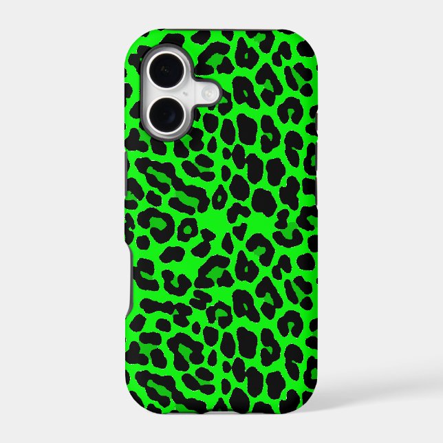 Lime green  Leopard Print Punk Goth (Back)