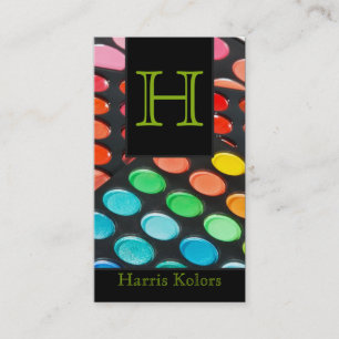 Lime Green Make Up Artiste Palette Carte de visite