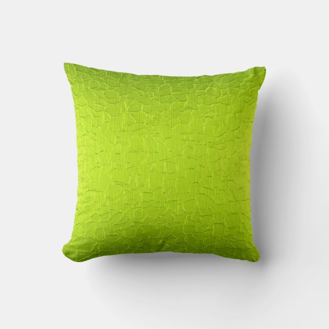 Lime Green Modern Abstract Background Throw Pillow (Front)