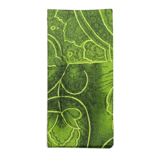 lime green napkins