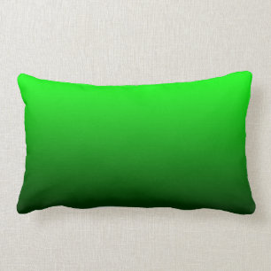 Lime Green Ombre Lumbar Pillow