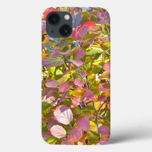 "LIME GREEN &PINK FALL LEAVES" CASE FOR iPAD MINI
