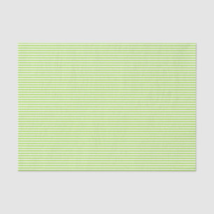 Lime Green Pinstripe Stripes Tissue Paper