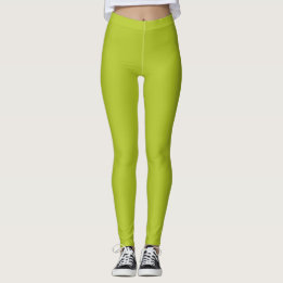 Lime Green Plain and Simple Leggings