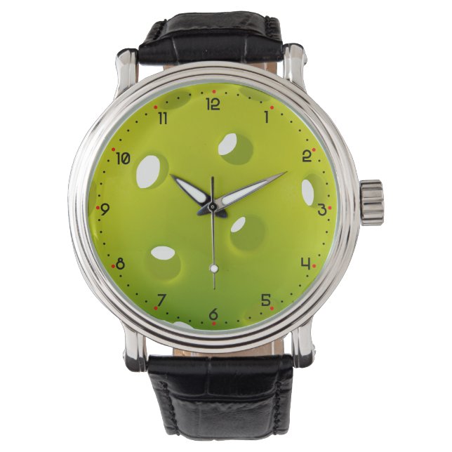 Lime green real pickleball   watch (Front)