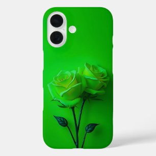 Lime Green Roses Duo iPhone Case