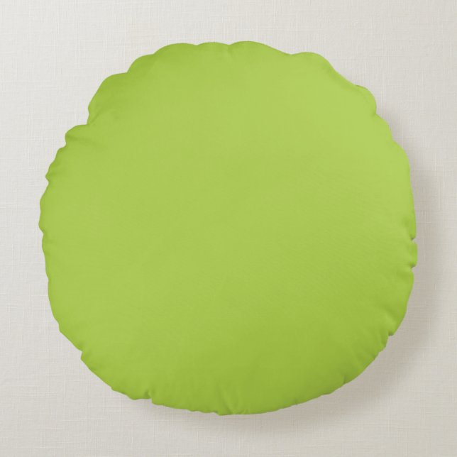 Lime Green Round Pillow (Front)