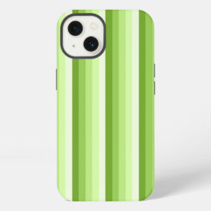 Lime green shadow stripes Case-Mate iPhone case