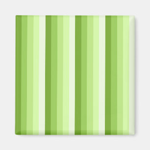 Lime green shadow stripes magnet