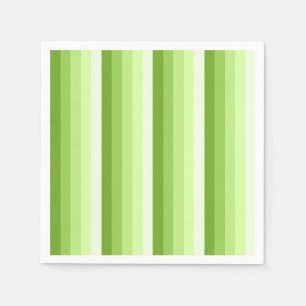Lime green shadow stripes napkin