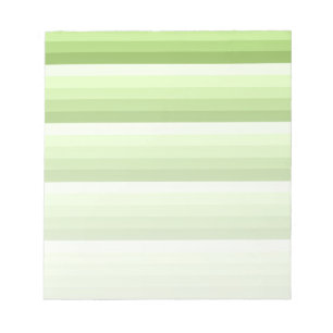 Lime green shadow stripes notepad