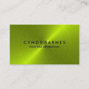 Lime Green Sheen Business Card