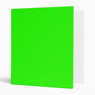 Lime Green Solid Colour Binder