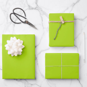 Lime Green Solid Colour Flat Sheet Set of 3
