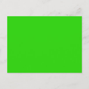 LIME GREEN (solid fruity colour) ~ Postcard