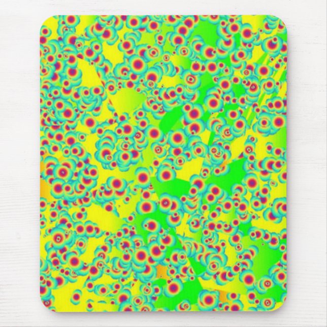 Lime Green Spotted Mousepad (Front)