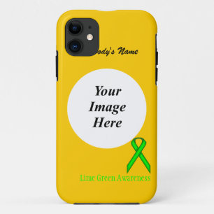 Lime Green Standard Ribbon by Kenneth Yoncich iPhone 11 Case