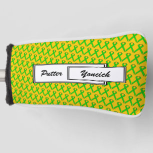 Lime Green Standard Ribbon by Kenneth Yoncich Golf Head Cover