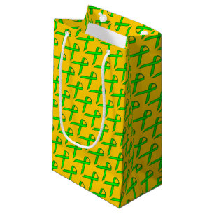 Lime Green Standard Ribbon by Kenneth Yoncich Small Gift Bag