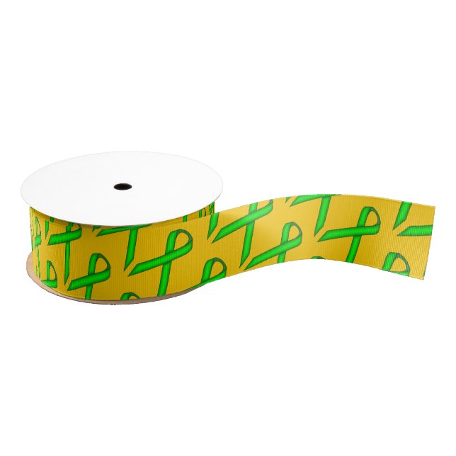 Lime Green Standard Ribbon Grosgrain Ribbon (Spool)