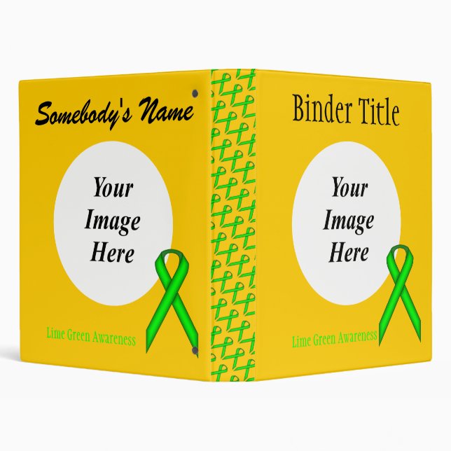 Lime Green Standard Ribbon Template by K Yoncich Binder (Background)