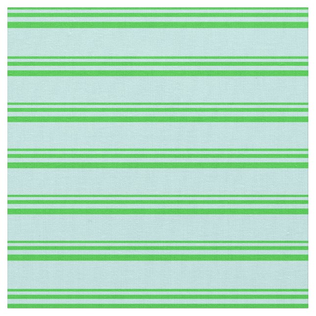 Lime Green & Turquoise Lines/Stripes Pattern Fabric (Close Up)