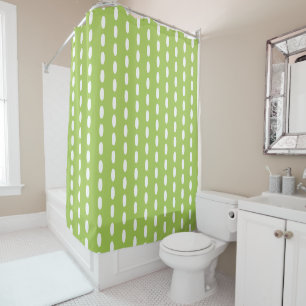 Lime Green White Pattern