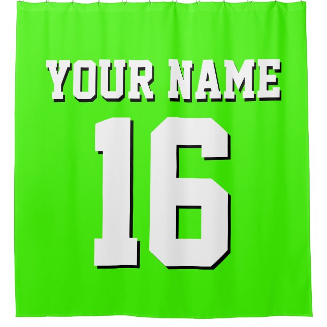 Lime Green White Sports Jersey Team Jersey (Front)