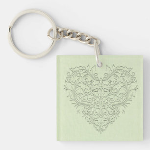 Lime HeartyChic Keychain