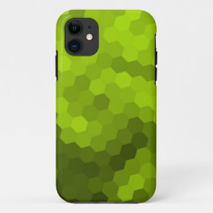 Lime hexagonal seamless graphic iPhone 11 case