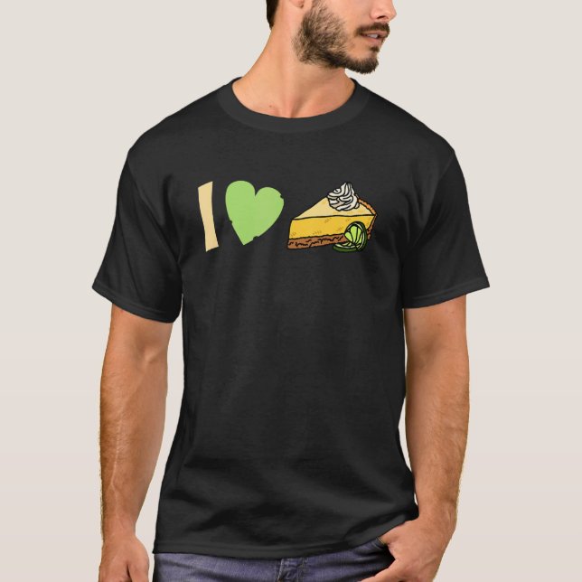 lime  I love Key lime Pie T-Shirt (Front)