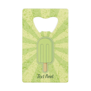 Lime Ice Cream Stick Credit Card Bottle Opener