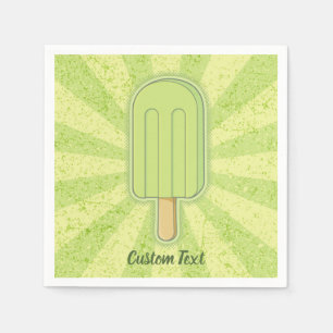 Lime Ice Cream Stick Napkin