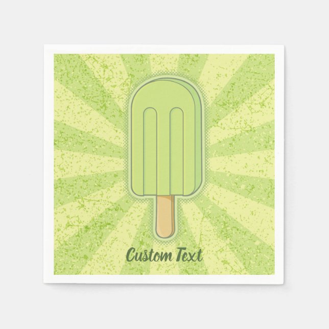 Lime Ice Cream Stick Napkin (Front)