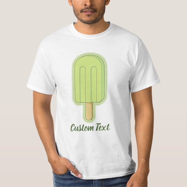 Lime Ice Cream Stick T-Shirt (Front)