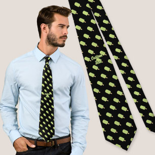 Lime Ice Cream Stick Tie