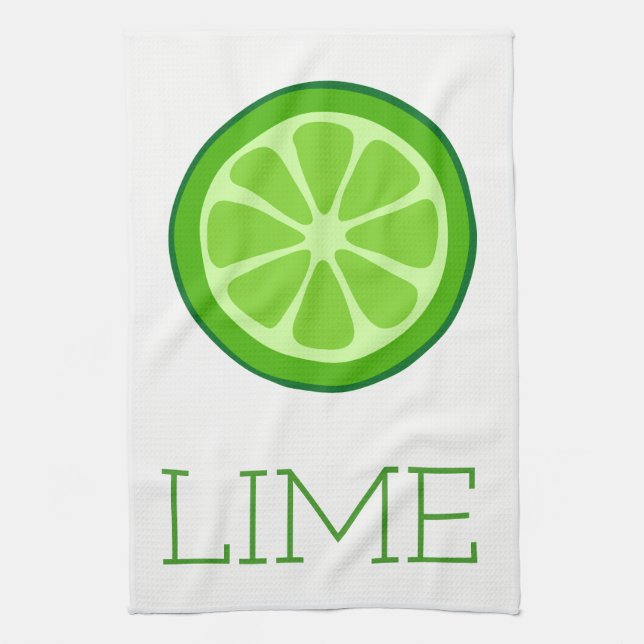 Lime Kitchen Towel (Vertical)