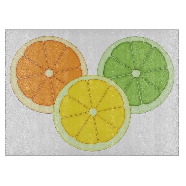 Lime, Lemon and Orange Cutting Board (Front)