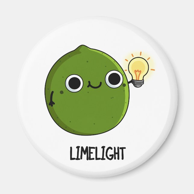 Lime-light Funny Fruit Lime Pun  Magnet (Front)