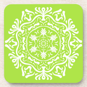 Lime Mandala Coaster