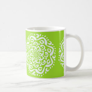 Lime Mandala Coffee Mug