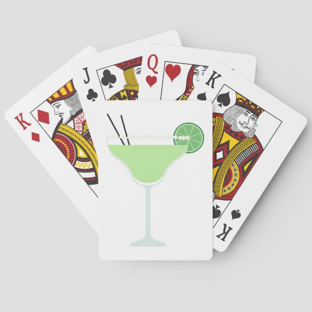 Lime Margarita Playing Cards (Back)